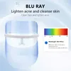 Face Massager LED Beauty Mask 3 kleuren Licht Verminder Rimpels Blitsen onderdrukken Sebum Verwijder vlekken Lighttherapy 230314