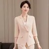 Women's Suits Blazers Sprinng Summer Elegant Women Business Suits with Pants and Jackets Coat OL Styles Professional Business Work Wear Blazers Set 230316