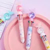 Kawaii Butterfly 10 Color Ballpoint Pen Cute Sequins Press School Supplies Office Stationery Creative Gift Prize