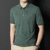 Men's Polos MLSHP Summer Golf Men's Polo Shirts Luxury Floral Printed Short Sleeve Smart Casual Male T-shirts Simple Thin Man Tees 3XL 230316