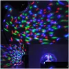 Laser Lighting Disco Light Colorf DMX 3W DJ Ruchowa głowica Obrotowy etap RGB kryształowe światła wieczorne Dostawa DHKX3