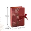 Gift Wrap 10PCS Creative Simple Book Shape Gift Box Creative Kraft Paper DIY Gift Candy Dragees Wrapping Packaging Flower Box with Ribbon 230316