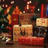 Papel de regalo 5 hojas 70x50cm Envoltura de regalos de Navidad Papel Kraft Elementos de Navidad Presente Envolturas de embalaje de bricolaje para cumpleaños Fiesta de Navidad 230316