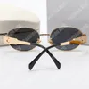 Occhiali da sole da uomo di lusso con fibbia in oro Occhiali da sole firmati UV400 per donna Occhiali da sole Polaroid Occhiali da vacanza ornamentali