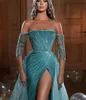 Evening dress Yusuf Aljasmi blue sequins zuhair Murad kim kardashian