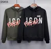 DSQ PHANTOM TURTLE Brand Luvtröja Herr Designer Luvtröjor Italien mode Sweatshirts Höst Vinter Tryck Man Hoody Man Toppkvalitet 100 % bomull Toppar 2370