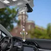 Interieur Decoraties Auto hanger Metal Christian Cross Decoration Hangende ornamenten Charms Automobiles achteruitkijk spiegel decor Auto trim cadeau