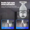 IP Cameras E27 Bulb Wireless Surveillance Camera 5G Wifi Night Vision Auto Human Tracking Home Panoramic Video Security Protection Monitor 230314
