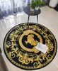 Tapis de sol rond cheval européen et américain tapis rétro Table basse siège de salon tapis de sol tapis antidérapant résistant à l'usure