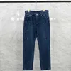 Erkekler Kot Tasarımcı Erkek Kot Pantolon Moda Lüks İnce Elastik Marka İş Pantolon Pantolon Klasik Stil Erkek Denim Boş Zaman Pantolon Metal Etiket T230316