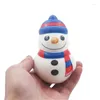 Juldekorationer snögubbe kawaii squishies långsam stigande söta antistresspress leksaker påsk charms glass kaka barn gåva