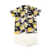 Abiti abbinati in famiglia Abiti abbinati in famiglia Abito Floral Slip Assussione Father-Son T-shirt e pantaloncini per le vacanze in spiaggia Wear 230316