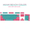Toetsenborden Miami Beach Color 104/87 toetsen Dubbel shot PBT KeyCap Backlight English Custom Personality KeyCaps voor mechanisch toetsenbord
