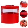 Presente caixa de papel de presente cesta de papel de armazenamento a favor vermelho embalagem de páscoa presente recipiente de casas de casamento de casas de casamento