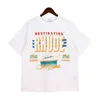 Men's T-Shirts Looe thirt for ummer and women caual thirt23SS Claic Letter Printing ruide Shirt Women ue Size 100% Cotton ruide Main Street Summer Hippie Clothe