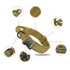 Colliers de chien en nylon réglables pour chiens tactiques collier de formation en plein air moyen grand collier de chien de l'armée fournitures pour animaux de compagnie durables BH8469 TYJ