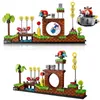 Blocs Idées 21331 1125pcs Sonic the Hedgehogs Pop Jeu Green Hill Zone Modèle Ensemble de Construction Bloc Briques Kits Jouets Pour Enfants Cadeau 230314