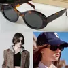 Arc Okulary przeciwsłoneczne de Triomphe Cool Sunglasses Blond Havana Actan Frame Oval with Temple Ins Net Red Syme Style 40194 Mała ramka Seksowna kobieta prąd ruchu 89