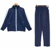 Casual tracksuit van de man met 2 stuks set track jas sweatshirt zweetbroek sportkleding euro maat s-xl