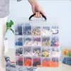 Storage Boxes Bins Building Blocks Children's Toy storage Box Plastic Transparent Jewelry Organizer Scrapbooking Storage Box For Tools mx92710 230314