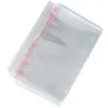 Aufbewahrungsbeutel 300 Stück OPP-Verpackungsbeutel selbstklebender transparenter Kunststoff mit Belüftungslöchern an der Unterseite