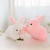 Pâques lapin Bunny Ear en peluche Toy Soft Farged Animal Doll Toys 30cm Douilles de dessins