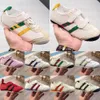 Kinder-Sneaker-Schuhe Tiger-Leder-Schnür-Jungen-Mädchen-beiläufige japanische Mode Metallic-Gold Lässige weiche Sommer-Kinder-Freizeitschuhe Größe 22-35 u s7wL #