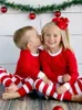 Tenues assorties pour la famille Ensemble de pyjamas assortis pour la famille de Noël 230316