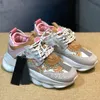 Schoenen merk lopende ontwerper sneakers casual schoenen sneakers suède schoenen kettingreactie Italiaanse reflecterende drievoudige zwart witte multicolor heren dames sneakers b1