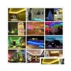 Other Led Lighting 5M 5050 Smd Rgb Strip Light Waterproof Nonwaterproof 300 Leds/Roll 44 Keys Ir Remote Controller 12V 5A Power Supp Dhcc6