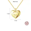 Mode romantique pour toujours amour lettre s925 argent pendentif collier conception classique Sexy femmes clavicule chaîne collier Premium bijoux accessoires