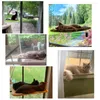 猫のベッドかわいいハンギング快適な日当たりの良い窓のシートマウント20kgの強い猫ハンモックベッドシェルフ