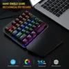 Gamer Mechanical Keyboard USB Wired K9 Luminous 35 Keys Green Shaft Hand Rest Gaming Keyboard for Mobile Phone Tablet PS4 Xbox