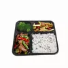 Free shipment Take Out 4 compartments Containers grade PP food packing boxes high quality disposable bento box SEAWAY RRA10832