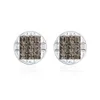 Boucles d'oreilles ER-00137 bijoux coréens plaqué argent noir femmes accessoires 1 dollar articles saint valentin cadeau