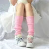 Women Socks Girl Candy Color Leg Warmer Olika färger Kne High Boot Stockings Sticked Windproect Warmers JK Uniform Accessories