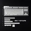 GMK Минималистские белые 126 клавиш MDA Profile PBT Keycap Dye-Sub Японский собственный личность Клавишки для механической клавиатуры 61/64