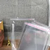 Storage Bags Life 500pcs 10cm Wide Clear Plastic Adhesive Transparent Poly Food Candy Jewelry Gift Packing Little Pen BagStorage