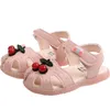 Sandali Sandali estivi per bambini per ragazze Ciliegia Punta chiusa Bambino Infantile Bambini Principessa Walkers Bambino Bambina Scarpe Sandali Taglia 15-30 230316