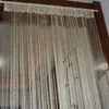 Gordijn 200x100cm Moderne schattige flitslijn Glanzende Tassel String Deur Raam Room Divider Valance Home Decoratie Gordijnen