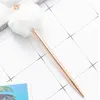 Crystal Shiny Metal Crown Hair Ball Point Pen Intressant Ballpoint Pen School Stationery School Office levererar GC1975