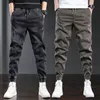 Jeans masculinos Jeans Jeans Men preto Slim Fit Calça Jeans Casual Calças Male Plus Size 4xl 5xl 230316