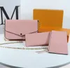 M61276 حقيبة جلدية أصلية حقيبة مغلف Multi Felicie Pochette Crossbody حقيبة يدوية مصممة فاخرة القابض المعيبة رجال محافظ عتيقة الأكياس المسائية