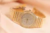 Wristwatches Rose Gold Female Lady Watch High-Grade Fully-jewelled Designer Diamand Women's 2023 Bracelet Hand WristWatch