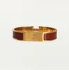 Klassieke designer armband stalen armband luxe merk 18K roségouden armbanden damesarmband 12 mm breed met geschenkzakje