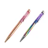 1Pcs Flash Crystal Ballpoint Pen Metal Pendant 1.0mm Stationery Office & School Ballpen Ink Black