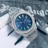 Orologio da uomo di design di lusso per affari Cassa smerigliata Movimento automatico Orologio meccanico Quadrante 42 mm Vetro zaffiro impermeabile Orologi di moda per uomo Orologio in oro rosa