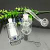 Rauchpfeifen Mini quadratischer Topf Glas Wasserflasche Großhandel Bongs Ölbrenner Rohre Wasserpfeifen Glas