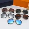 Fashion Pilot Mens Kvinnor Solglasögon Rund Guld dubbel Bridge Metal Frame Högkvalitativ UV -skydd Glasslins utomhus strandsolglasögon glasögon med låda L5