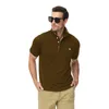 Heren Polos Summer Mens Business Casual Polo Shirt Golf Shirt Turn Collar Short Sleeve Tops Fashions Trip Shirt Men's Clothing 230316